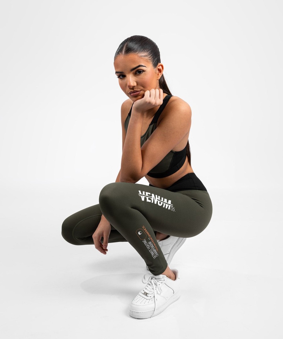 ufc adrenaline by venum fight week dames performance tight - khakibrons