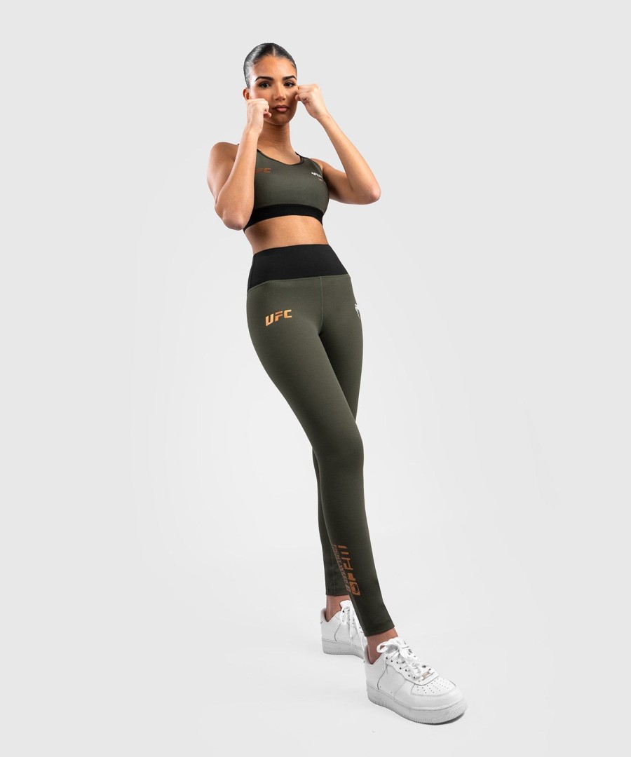 ufc adrenaline by venum fight week dames performance tight - khakibrons