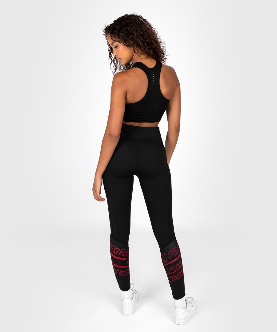 ufc performance institute 2.0 dames performance tight - zwartrood