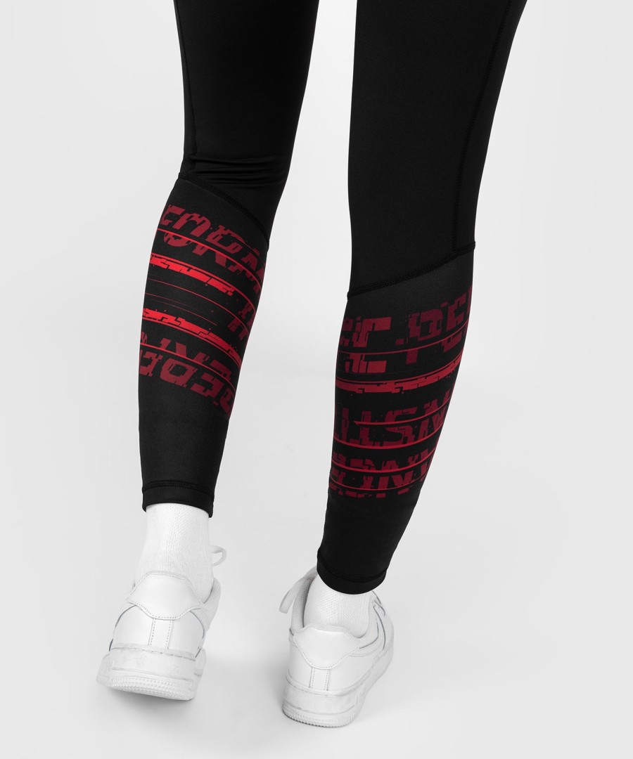 ufc performance institute 2.0 dames performance tight - zwartrood