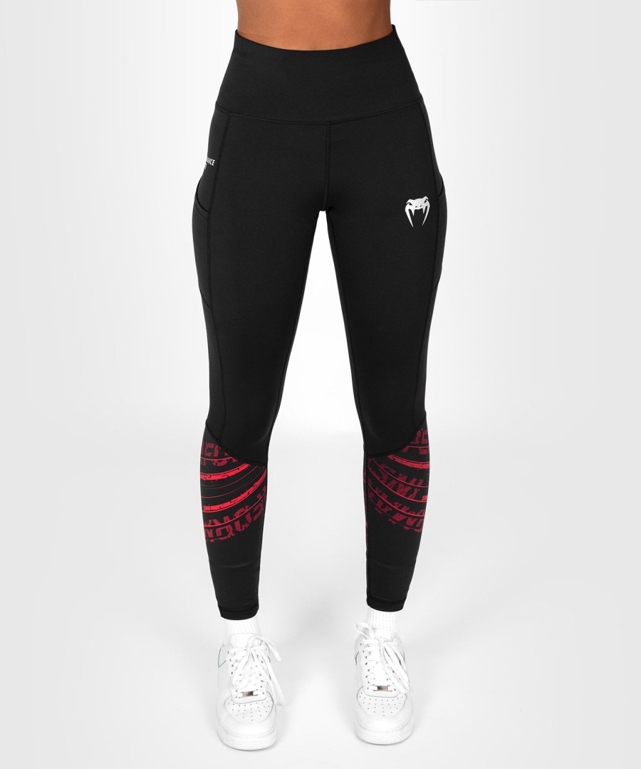 ufc performance institute 2.0 dames performance tight - zwartrood