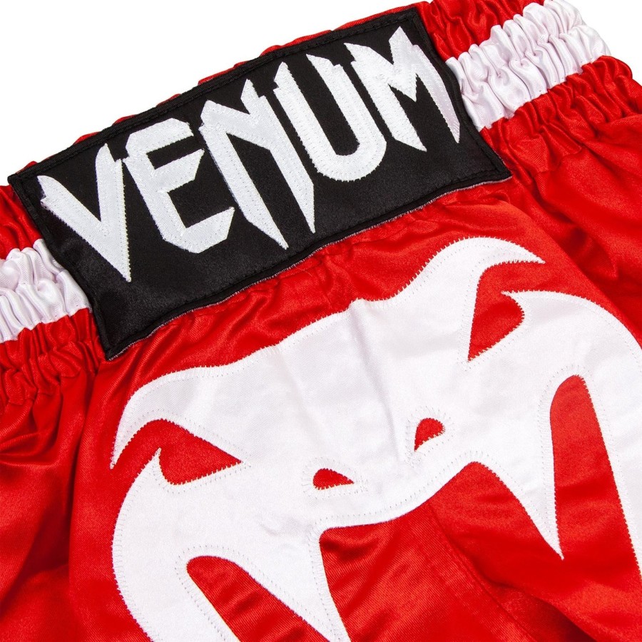 venum bangkok inferno muay thai shorts voor kinderen - roodwit
