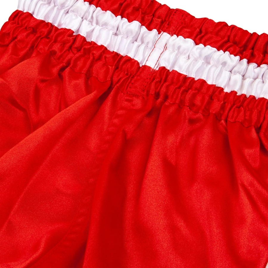 venum bangkok inferno muay thai shorts voor kinderen - roodwit