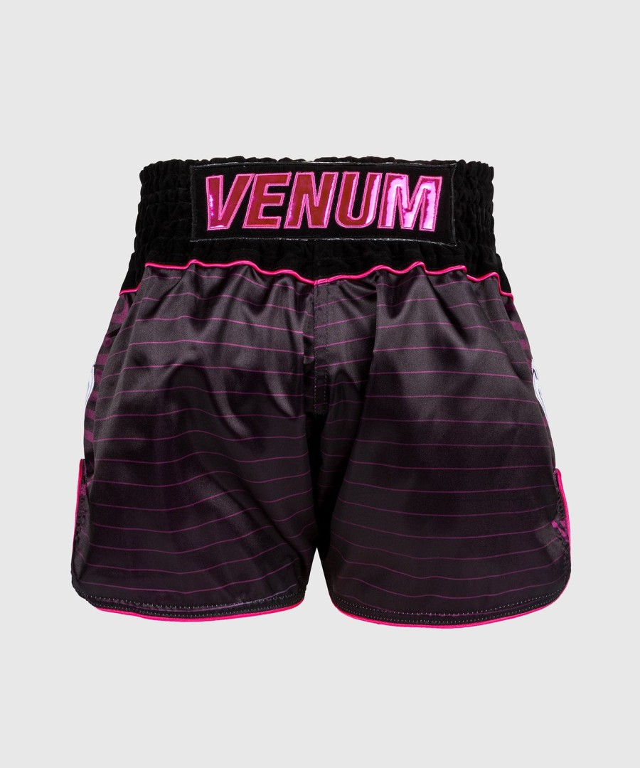 venum attack muay thai short - zwartroze