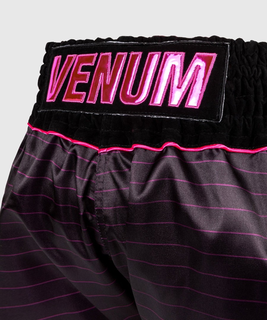 venum attack muay thai short - zwartroze