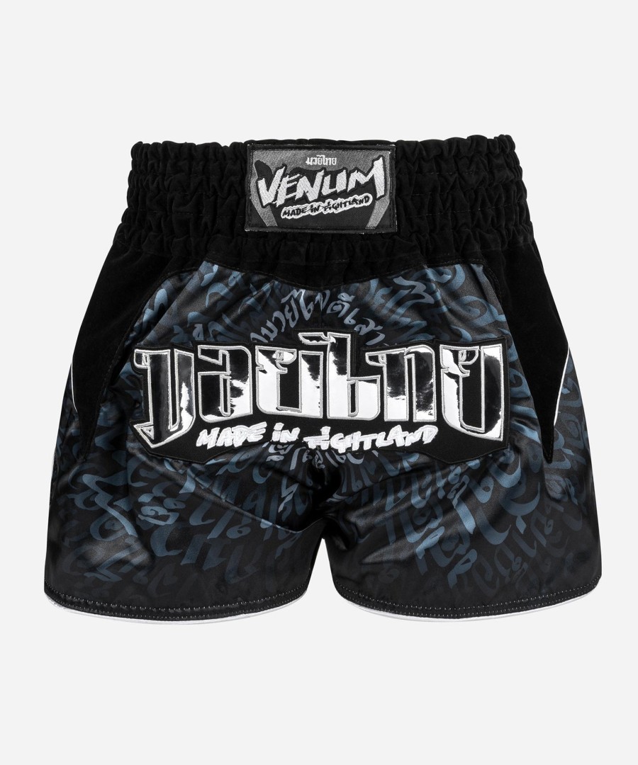 venum attack muay thai short - zwartzilver