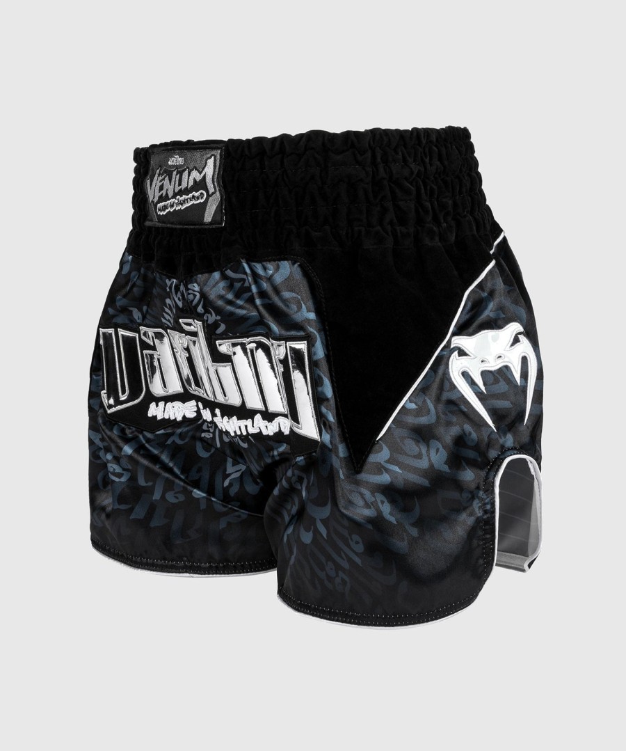 venum attack muay thai short - zwartzilver