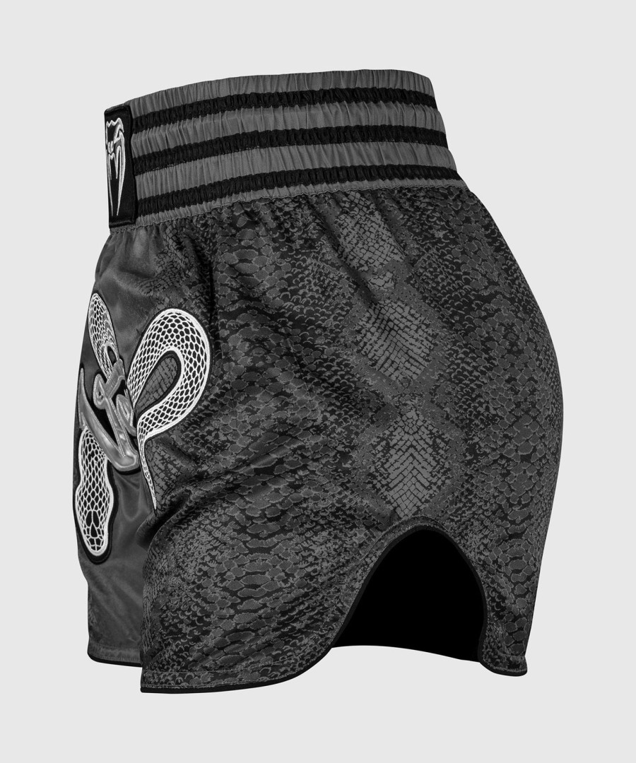venum amazonia muay thai shorts voor dames - donkergrijs