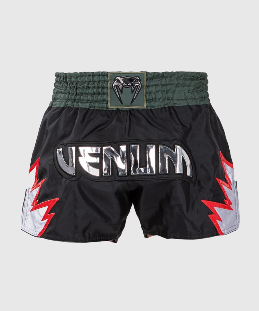 venum inferno muay thai shorts - diepzwartkhaki