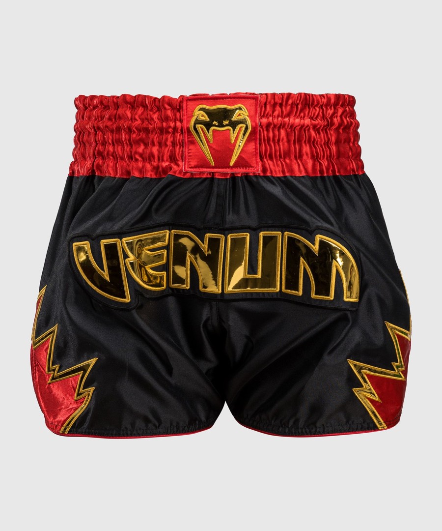 venum inferno muay thai shorts - zwartgoudrood