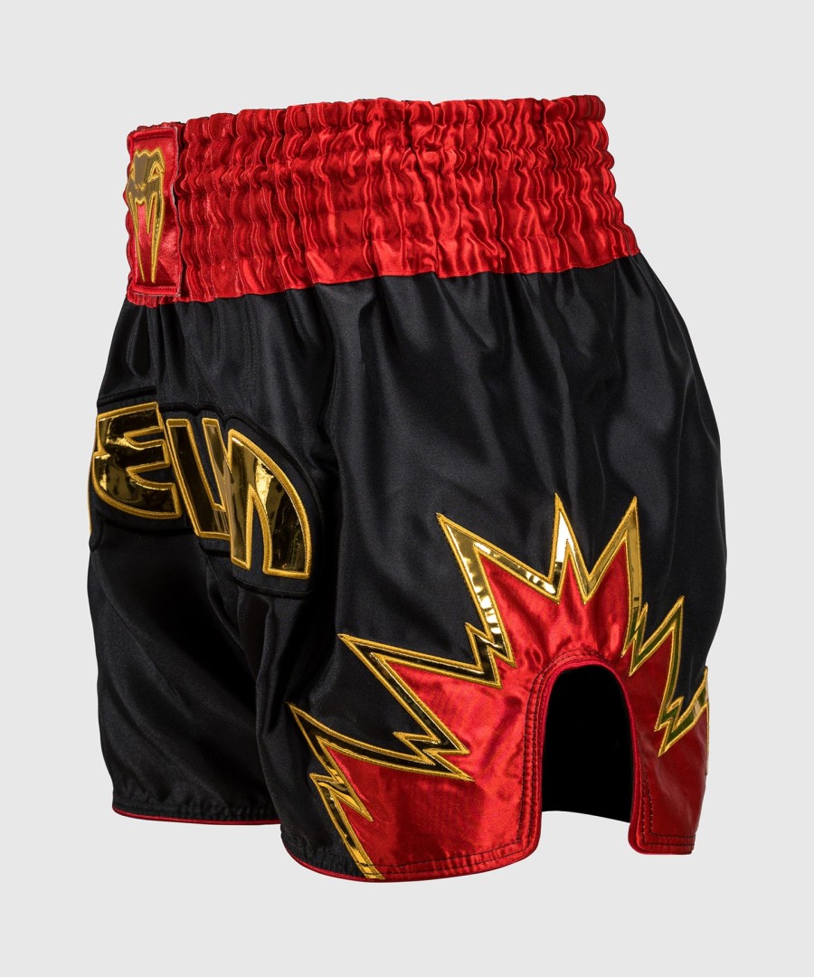 venum inferno muay thai shorts - zwartgoudrood