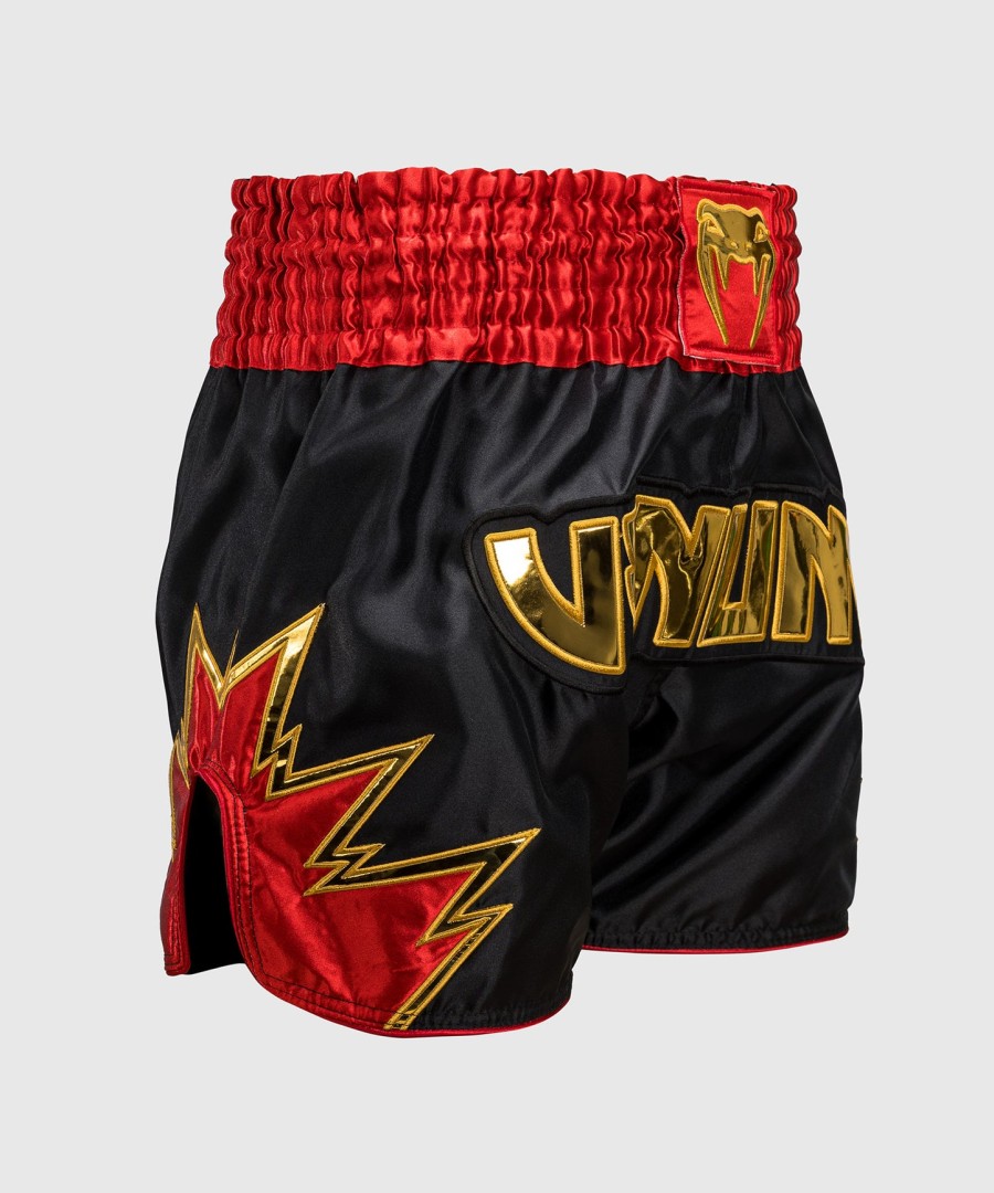 venum inferno muay thai shorts - zwartgoudrood