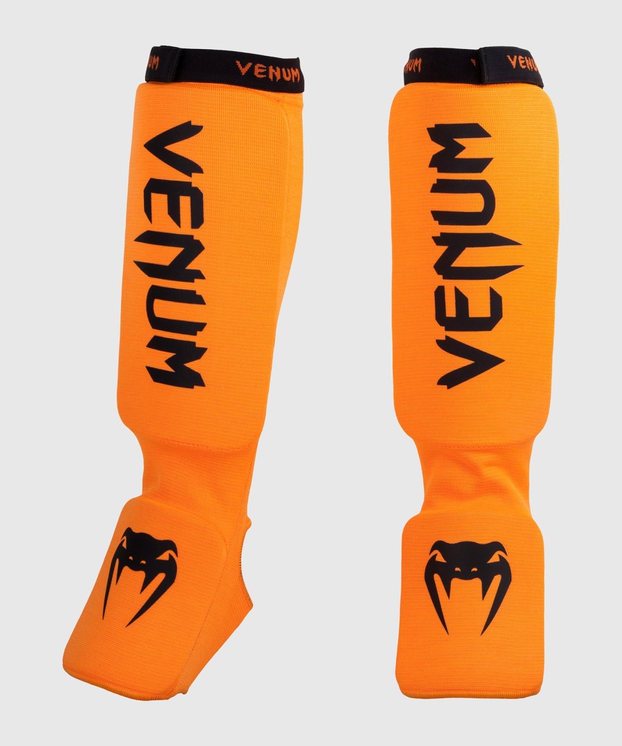 venum kontact scheenbeschermers - neo oranje