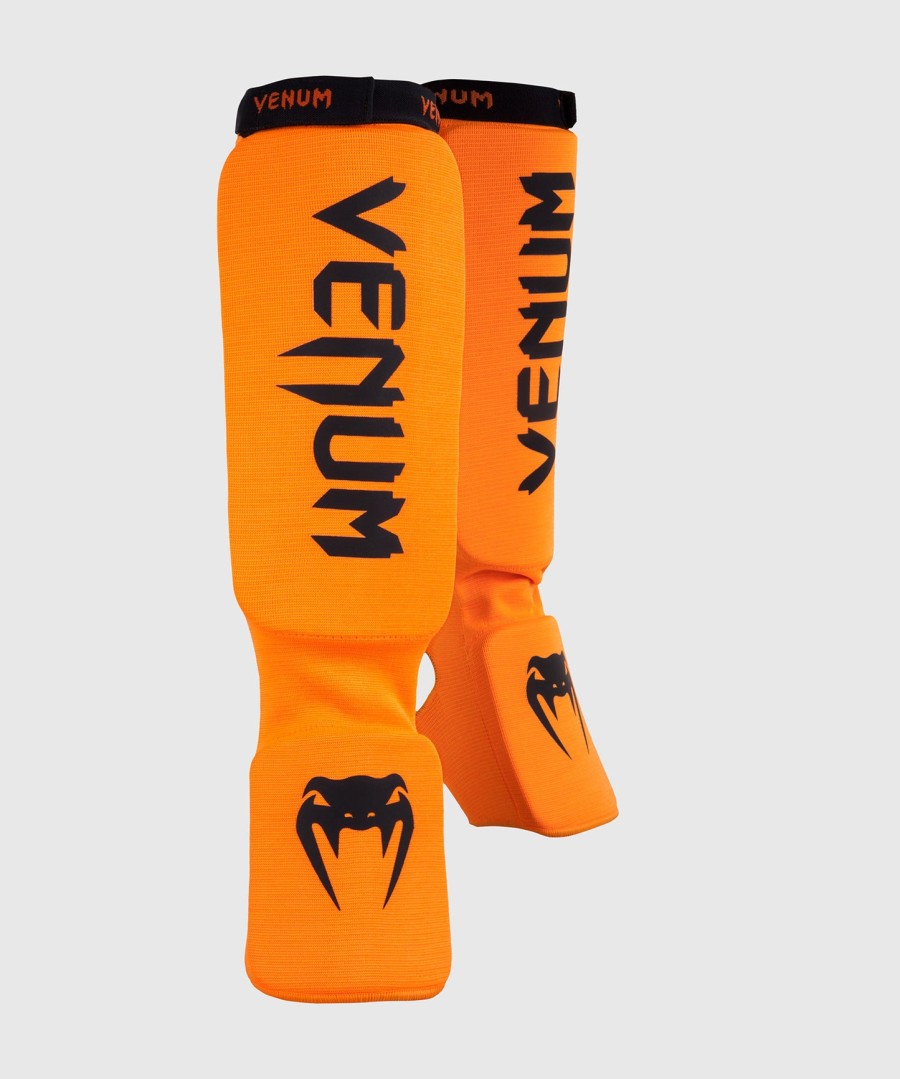venum kontact scheenbeschermers - neo oranje