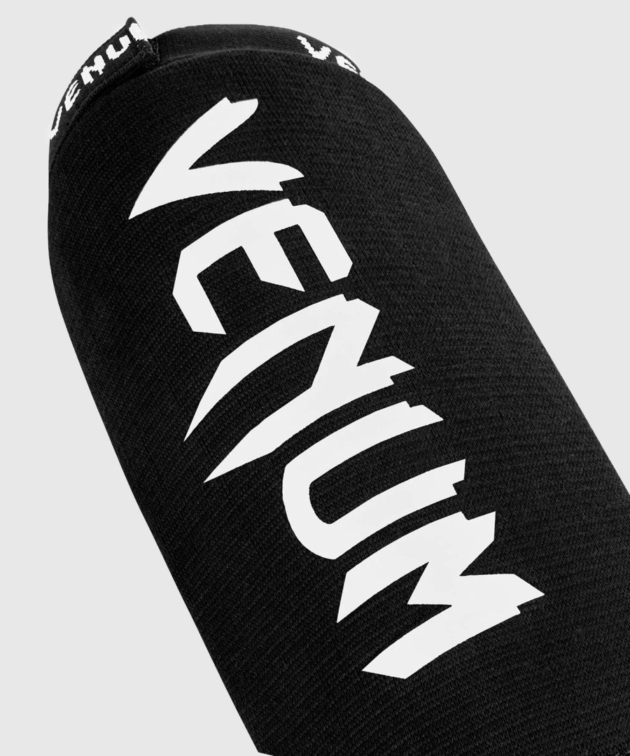 venum kontact scheenbeschermers zonder voetgedeelte - zwart