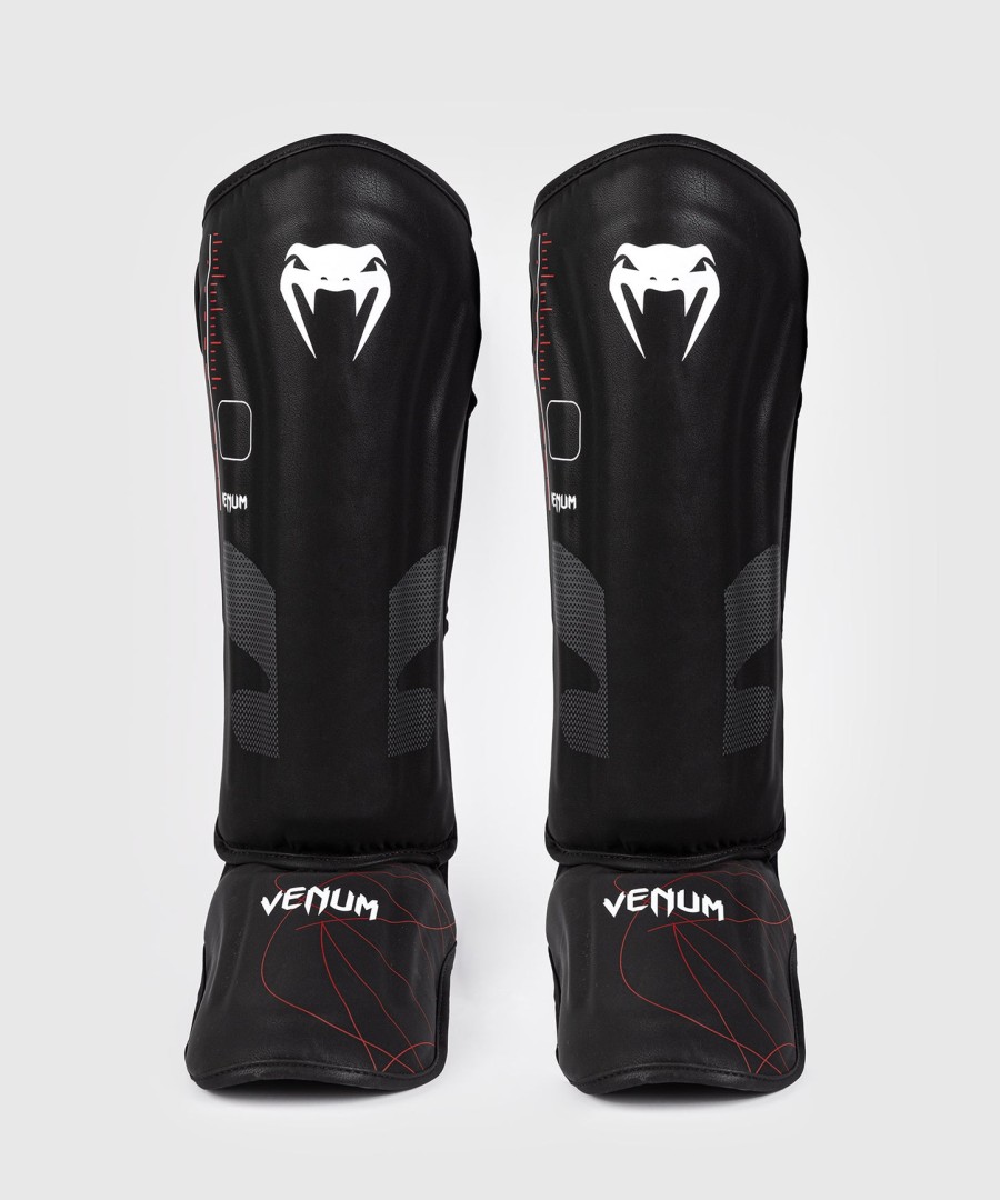 venum tactical xt scheenbeschermers - zwartvuurrood