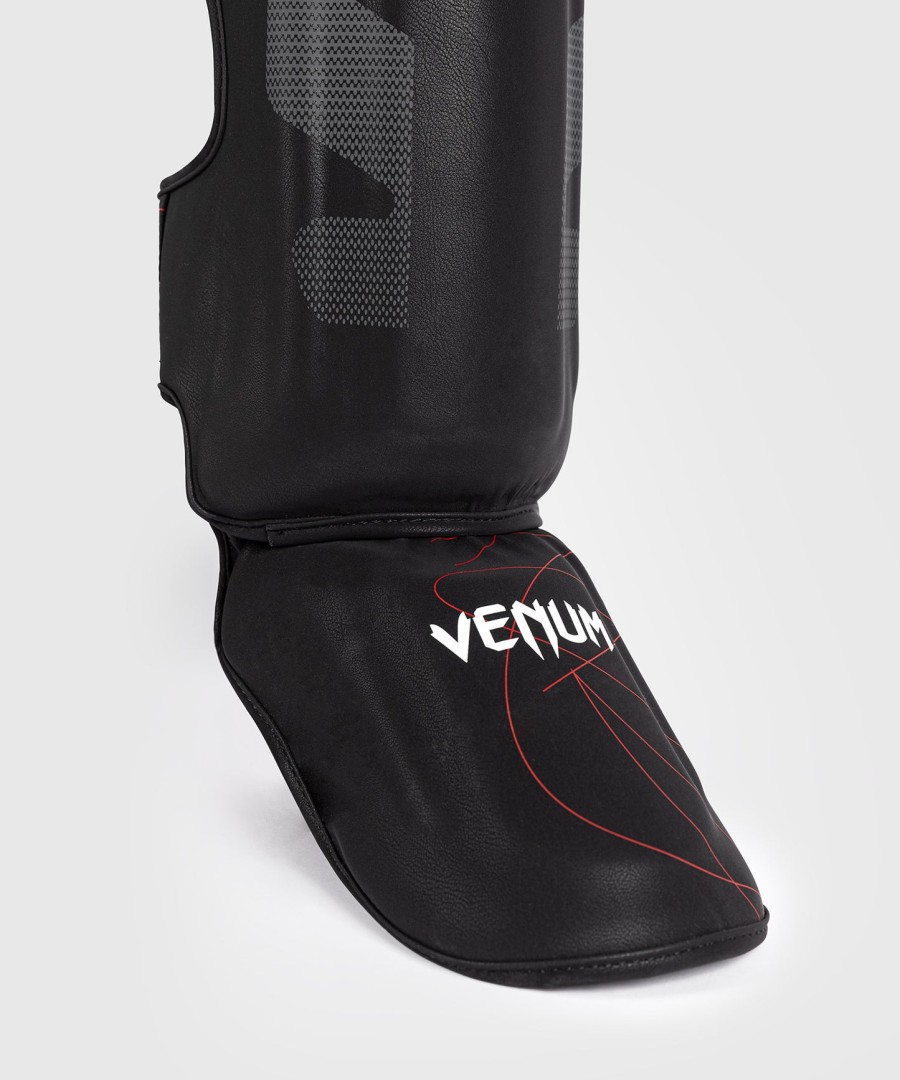 venum tactical xt scheenbeschermers - zwartvuurrood