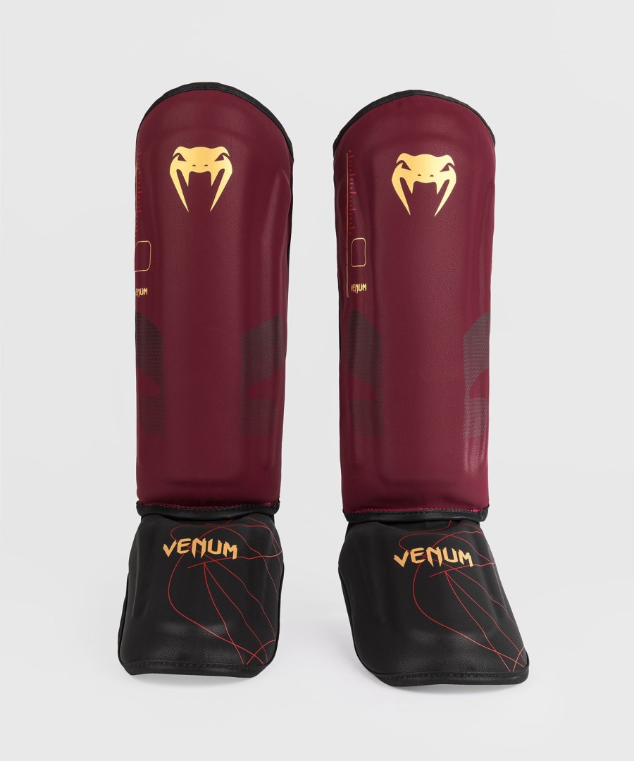 venum tactical xt scheenbeschermers - zwartbordeauxgoud