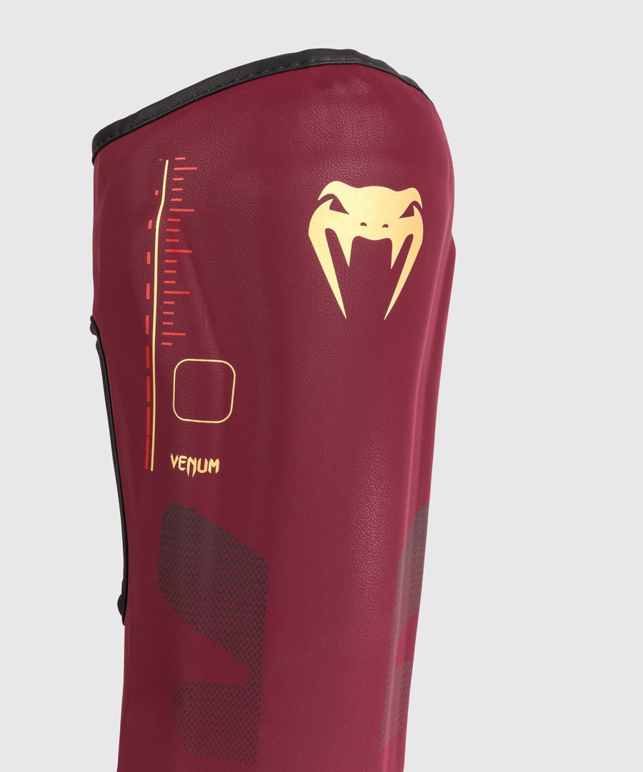 venum tactical xt scheenbeschermers - zwartbordeauxgoud