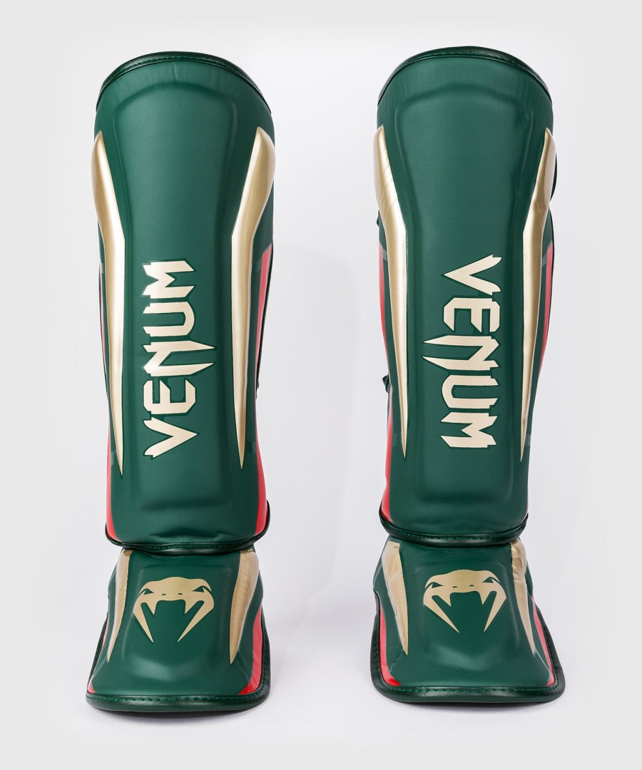 venum elite scheenbeschermers - groen - speciale editie