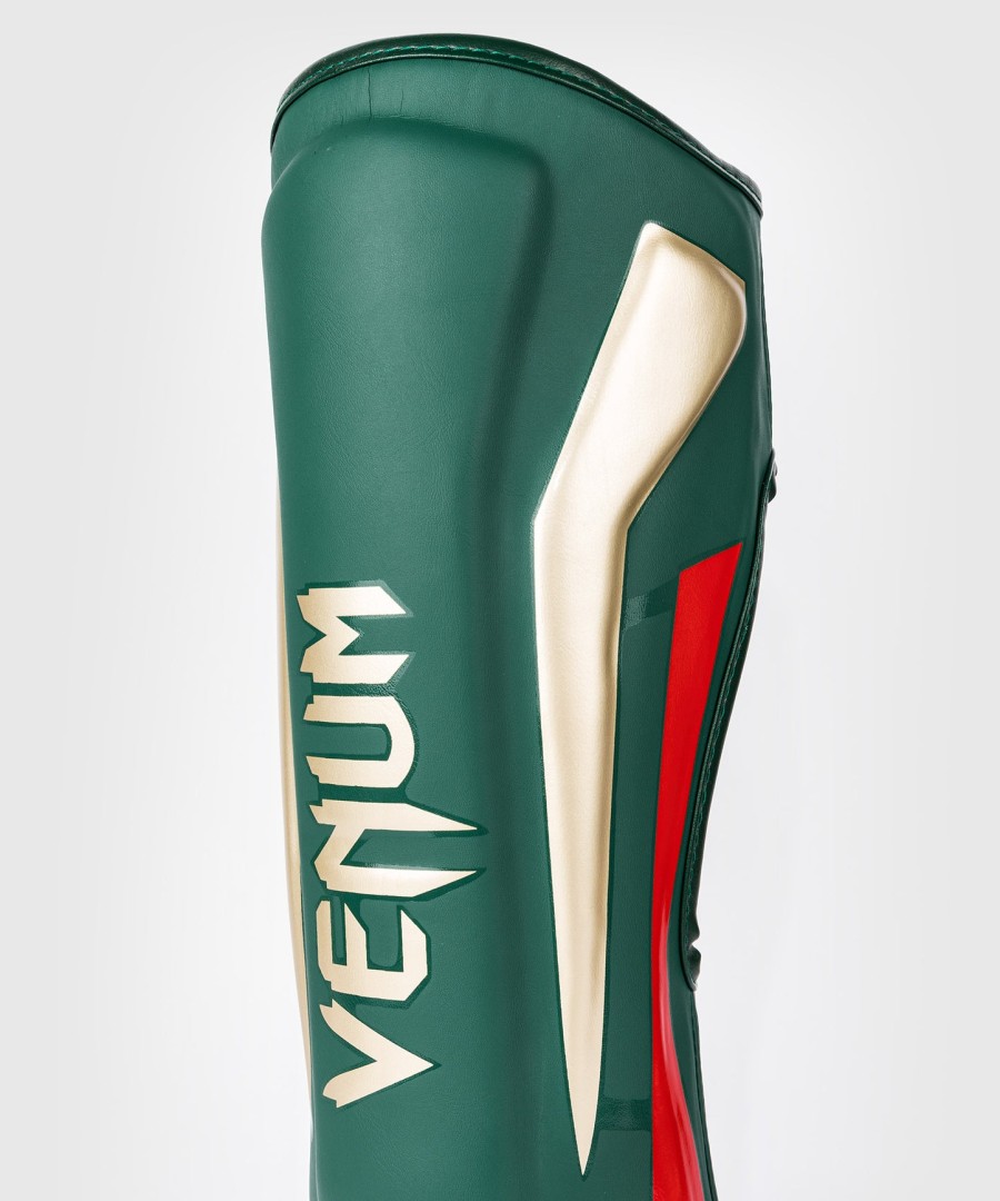 venum elite scheenbeschermers - groen - speciale editie