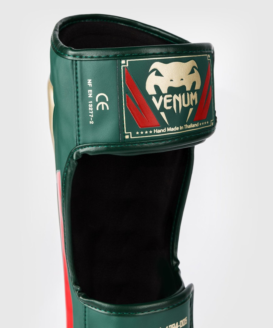 venum elite scheenbeschermers - groen - speciale editie