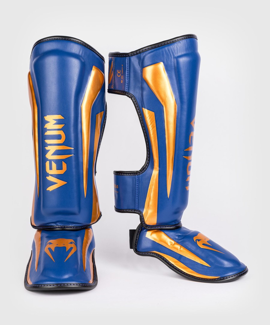 venum elite scheenbeschermers - koningsblauw - speciale editie