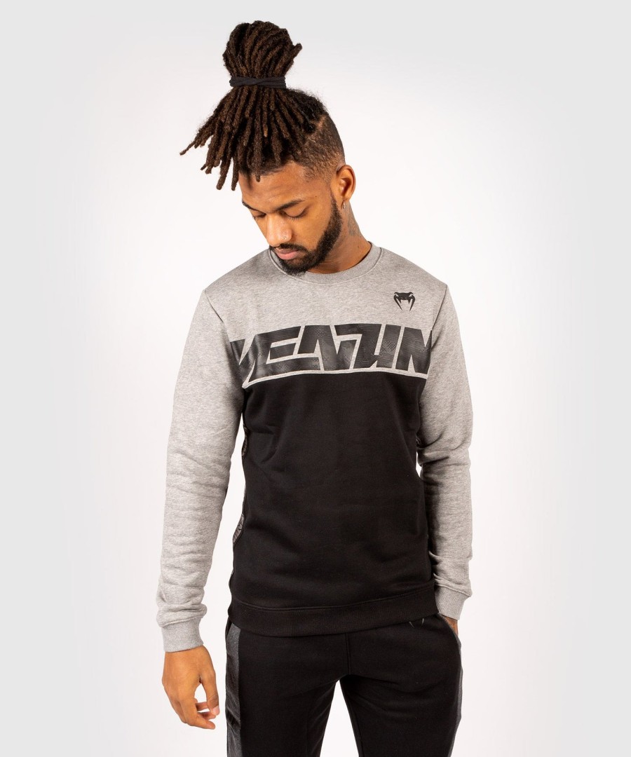 venum connect crewneck sweatshirt - zwartgemêleerd grijs