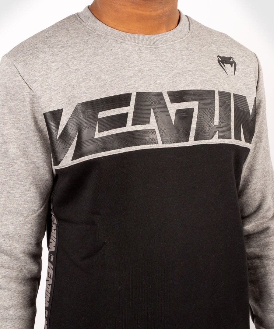 venum connect crewneck sweatshirt - zwartgemêleerd grijs