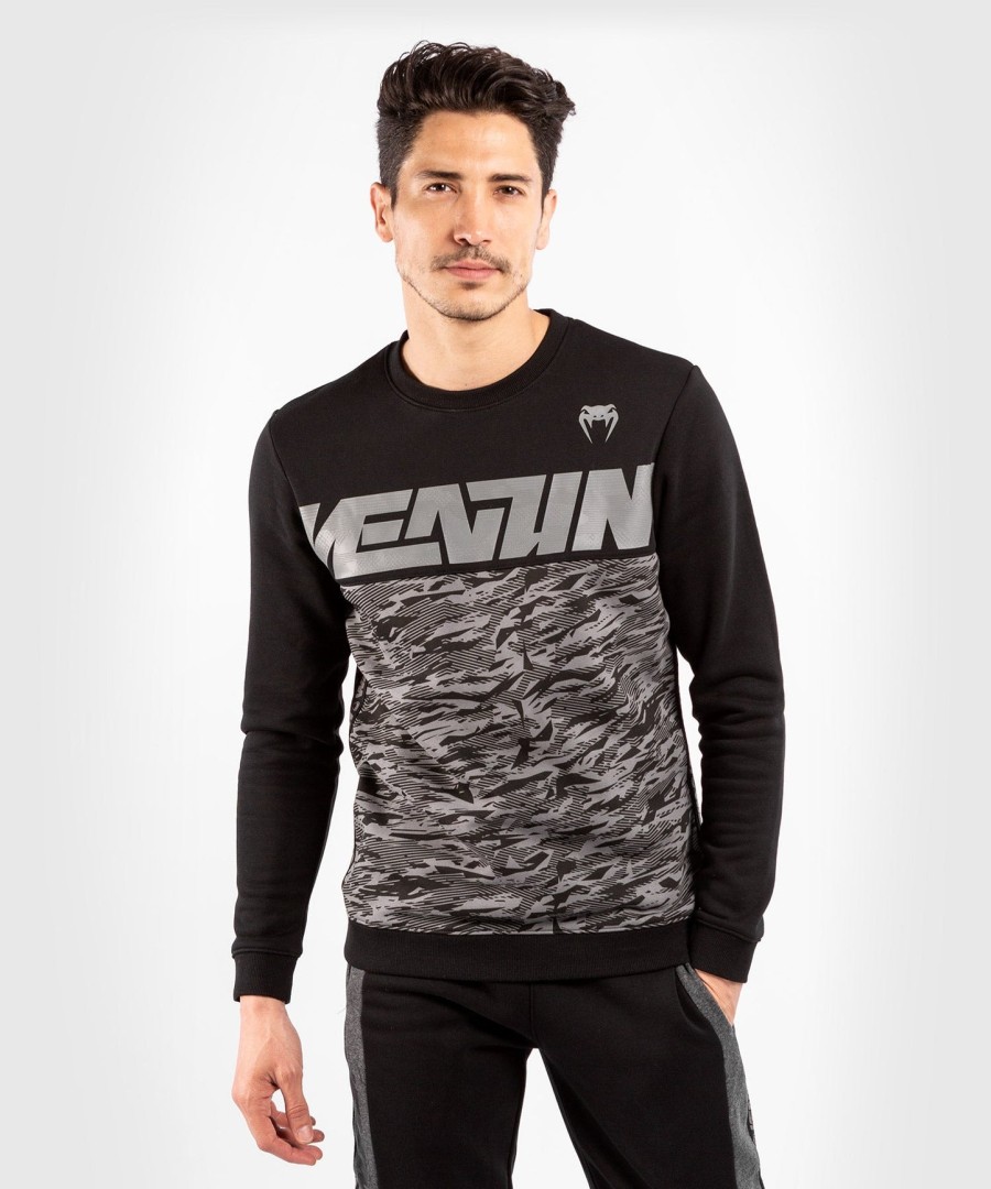 venum connect crewneck sweatshirt - zwartdonkere camouflage