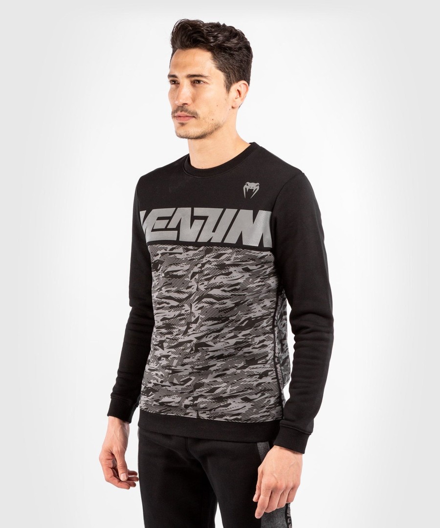 venum connect crewneck sweatshirt - zwartdonkere camouflage
