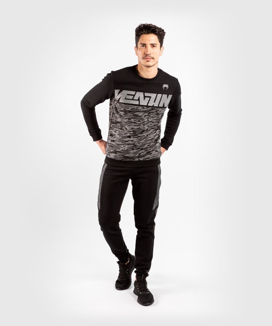 venum connect crewneck sweatshirt - zwartdonkere camouflage