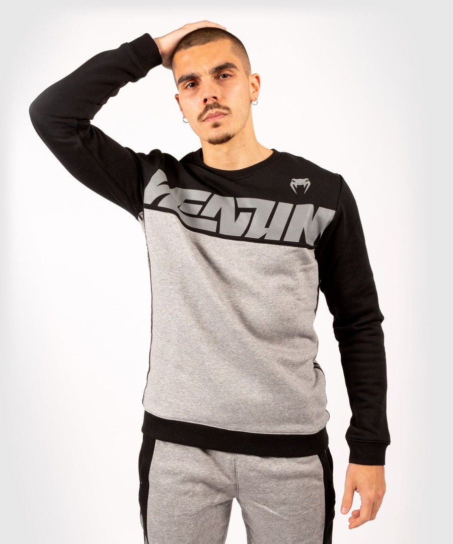 venum connect crewneck sweatshirt - zwartdonkergrijs gemêleerd