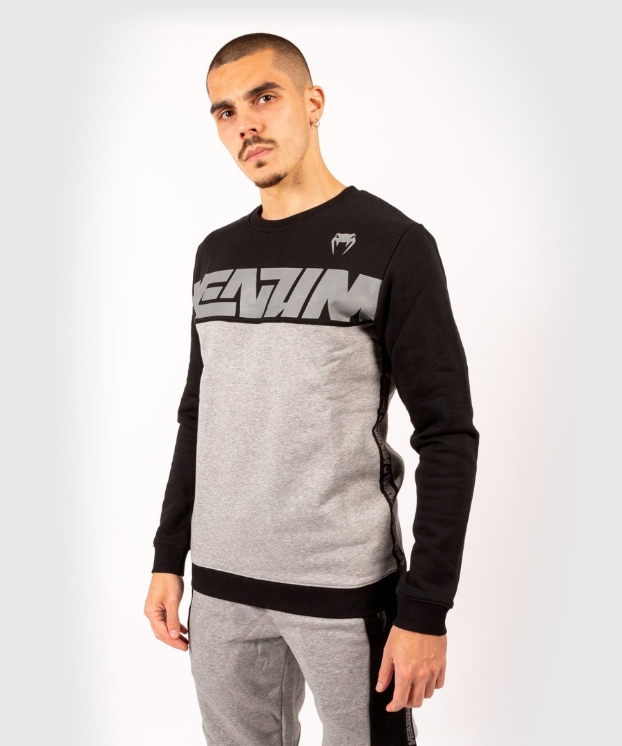 venum connect crewneck sweatshirt - zwartdonkergrijs gemêleerd