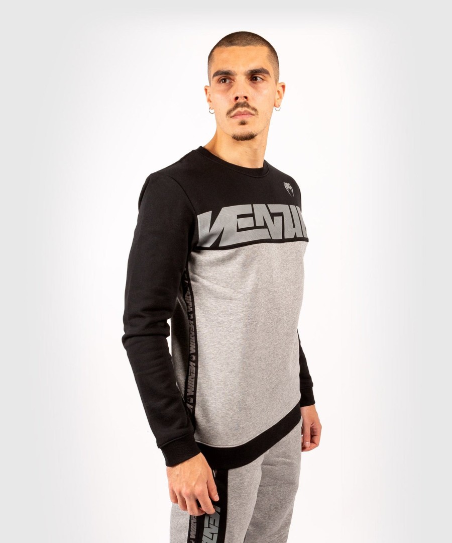 venum connect crewneck sweatshirt - zwartdonkergrijs gemêleerd