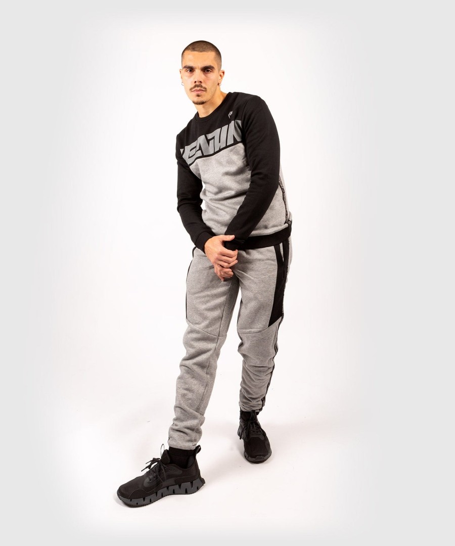 venum connect crewneck sweatshirt - zwartdonkergrijs gemêleerd