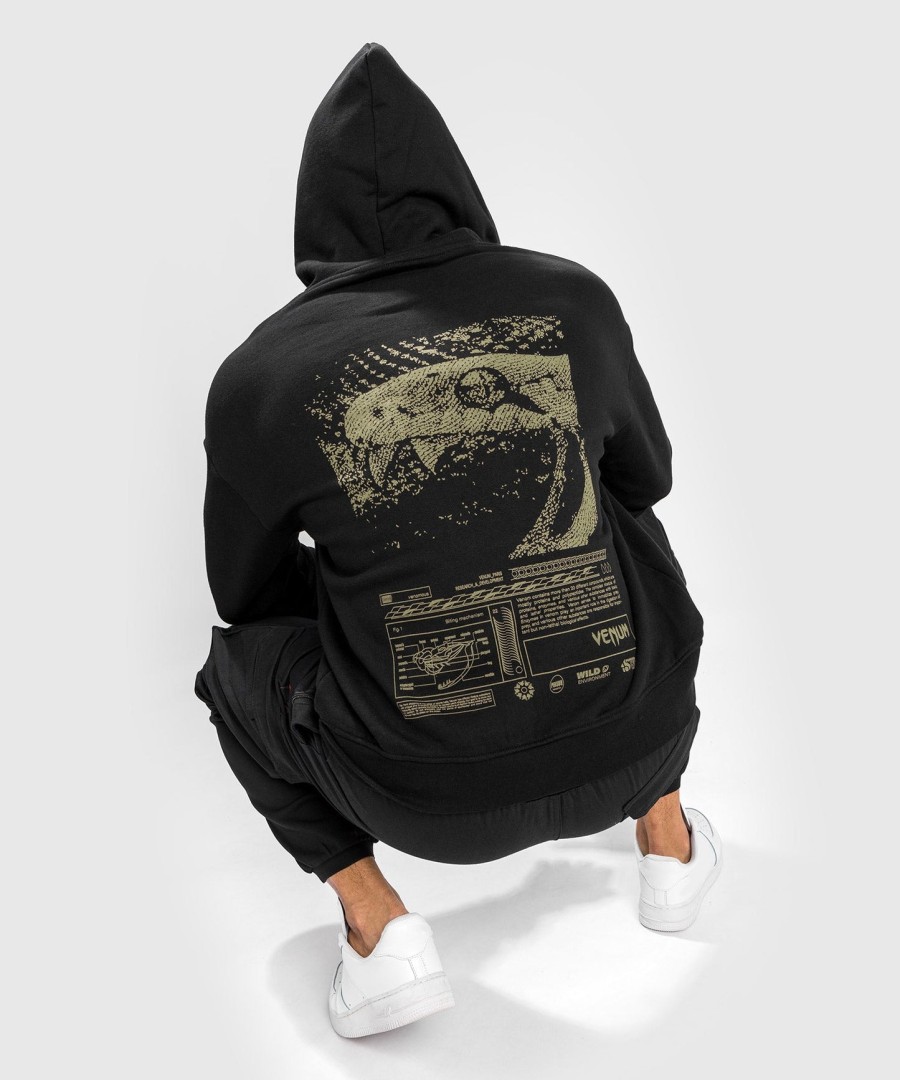venum fangs hoodie - oversized pasvorm - zwart