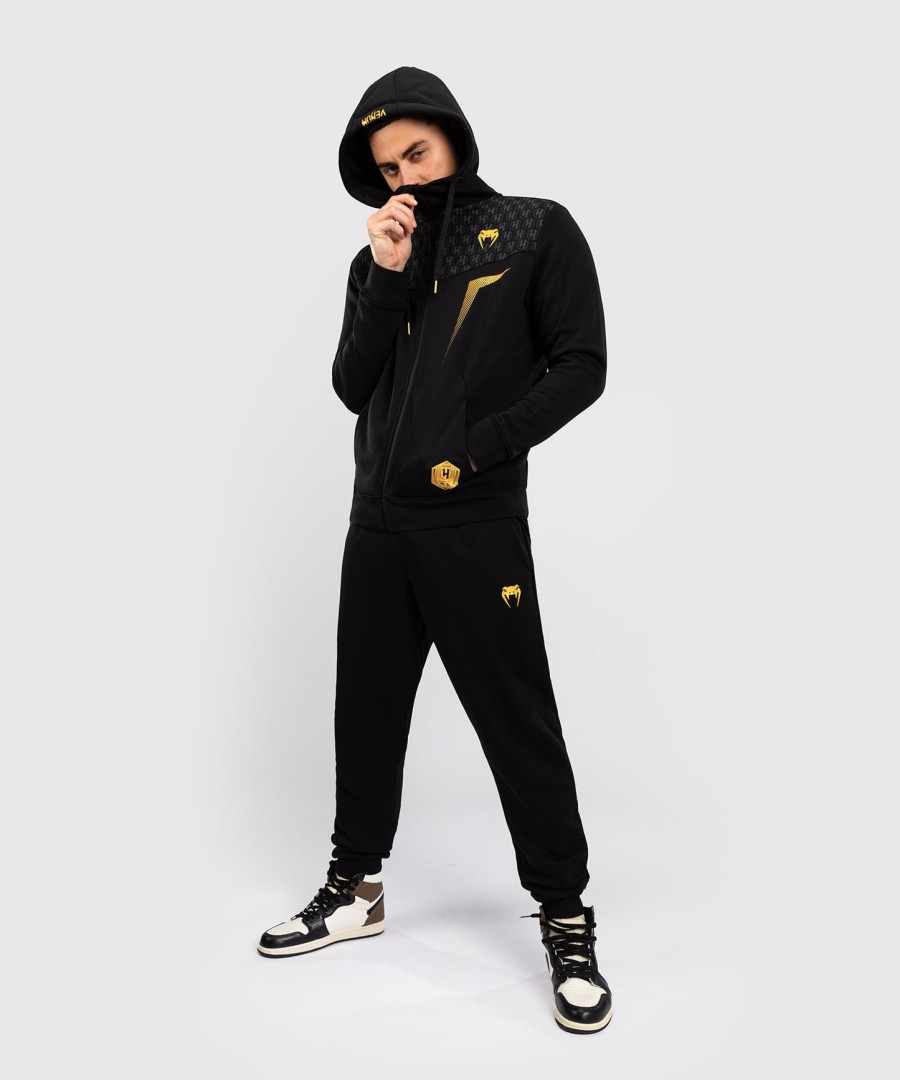 fk x venum hexagone mma hooded jacket - zwartgoud