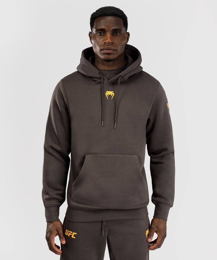 ufc fusion by venum fight week heren hoodie - effen aardebruin