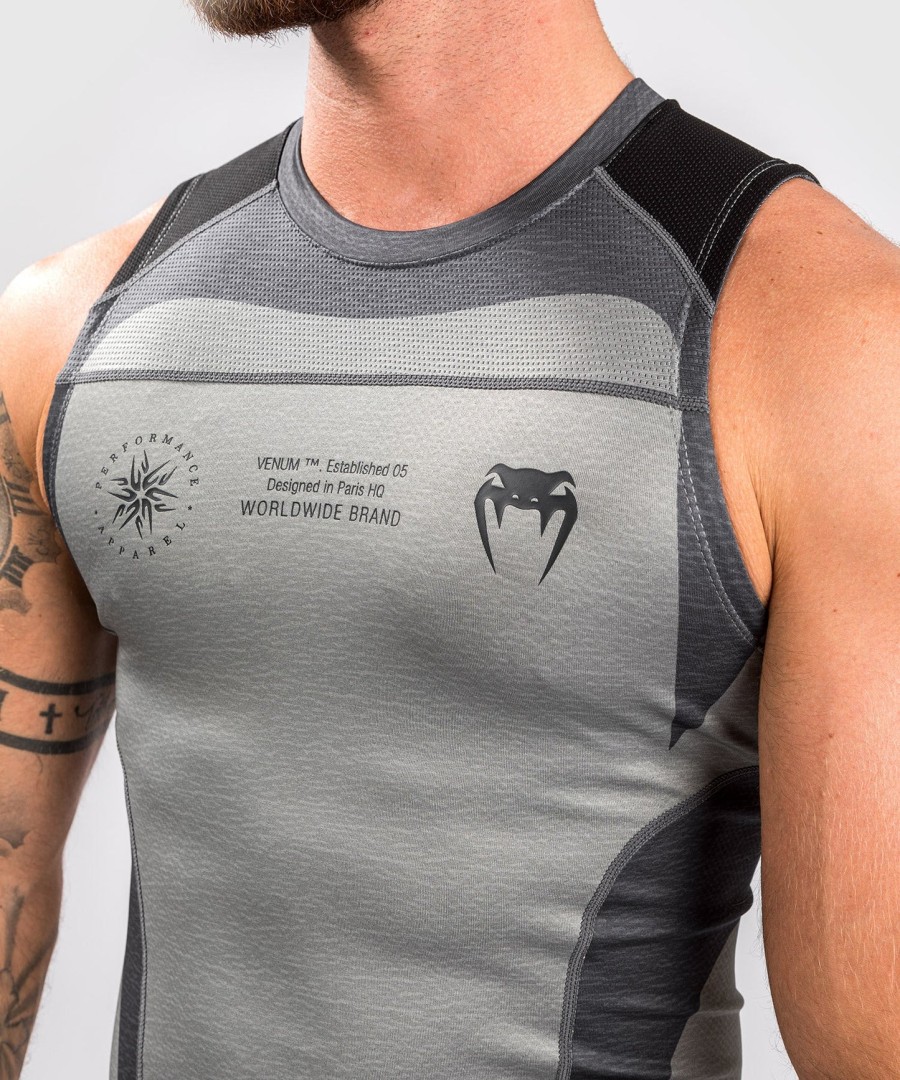 venum stone rashguard zonder mouwen - mineraalgroen