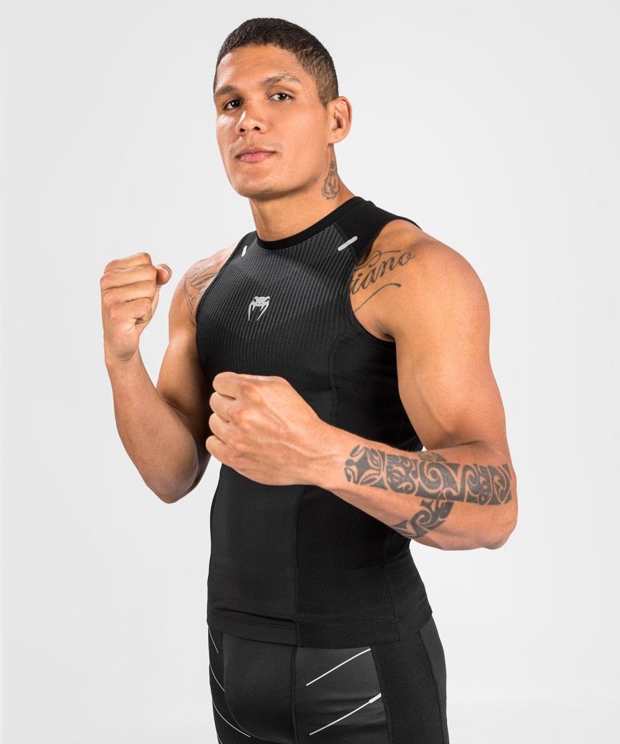 venum rashguard mouwloze biomecha - zwartgrijs