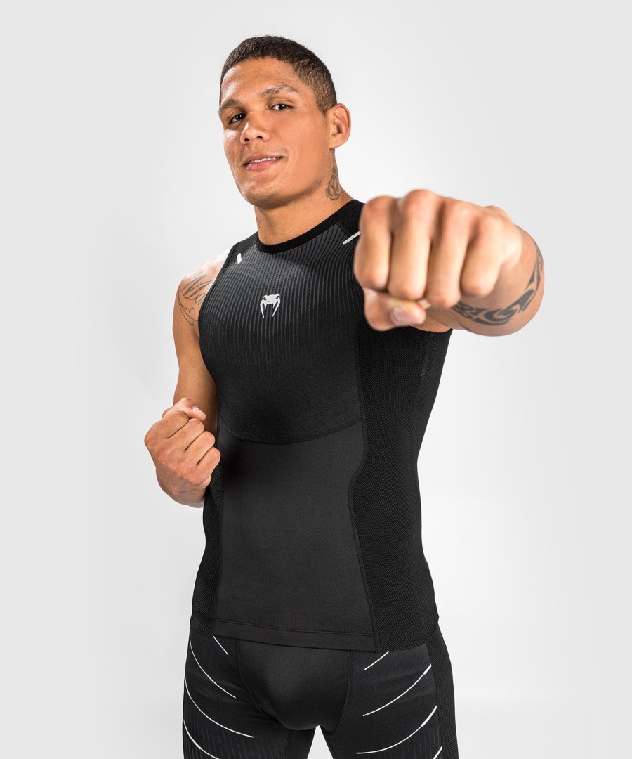 venum rashguard mouwloze biomecha - zwartgrijs