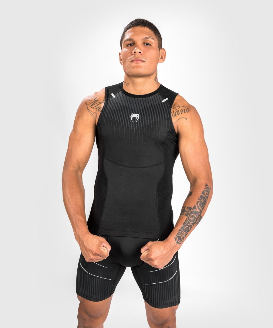 venum rashguard mouwloze biomecha - zwartgrijs