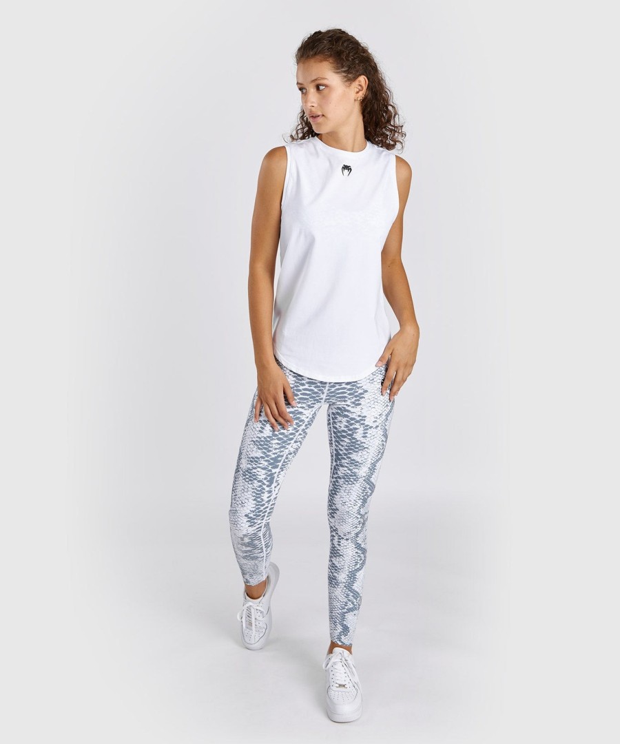 venum witte tanktop met slangenprint voor dames - wit