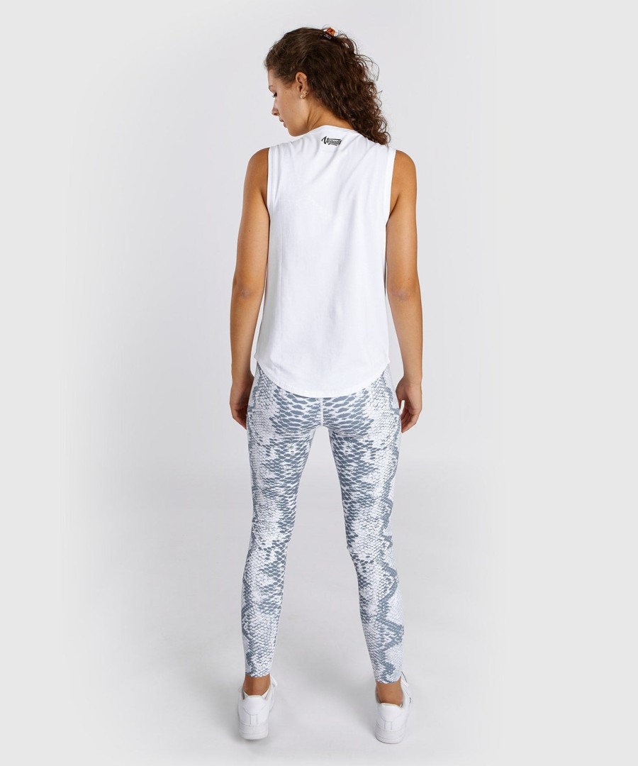 venum witte tanktop met slangenprint voor dames - wit