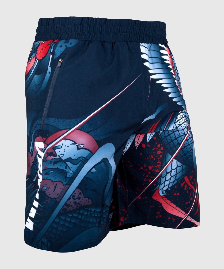 venum rooster trainingsshorts - marineblauworanje