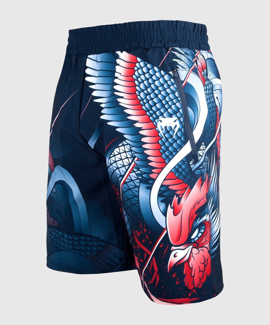 venum rooster trainingsshorts - marineblauworanje
