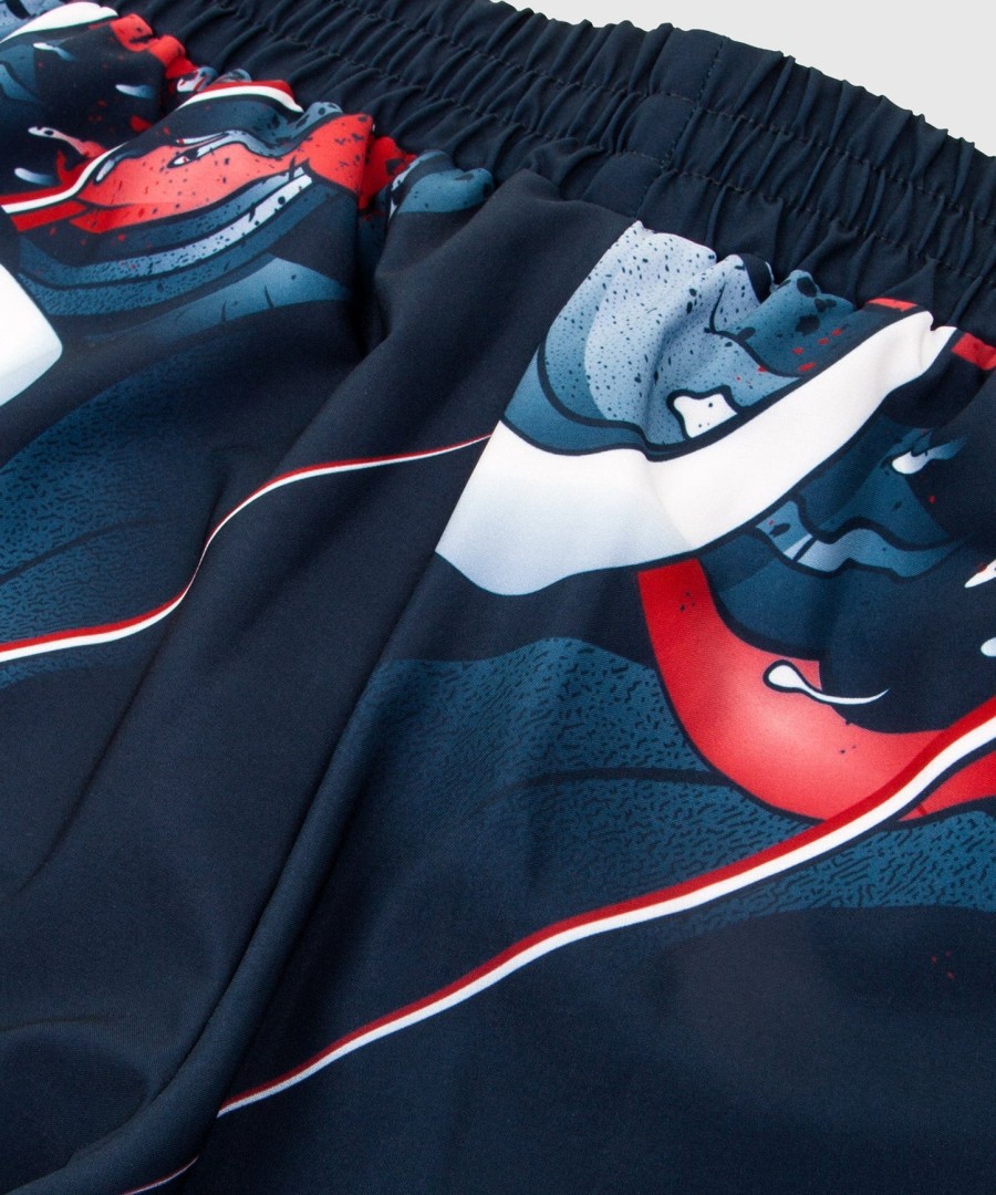 venum rooster trainingsshorts - marineblauworanje