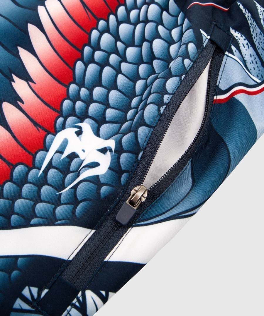 venum rooster trainingsshorts - marineblauworanje