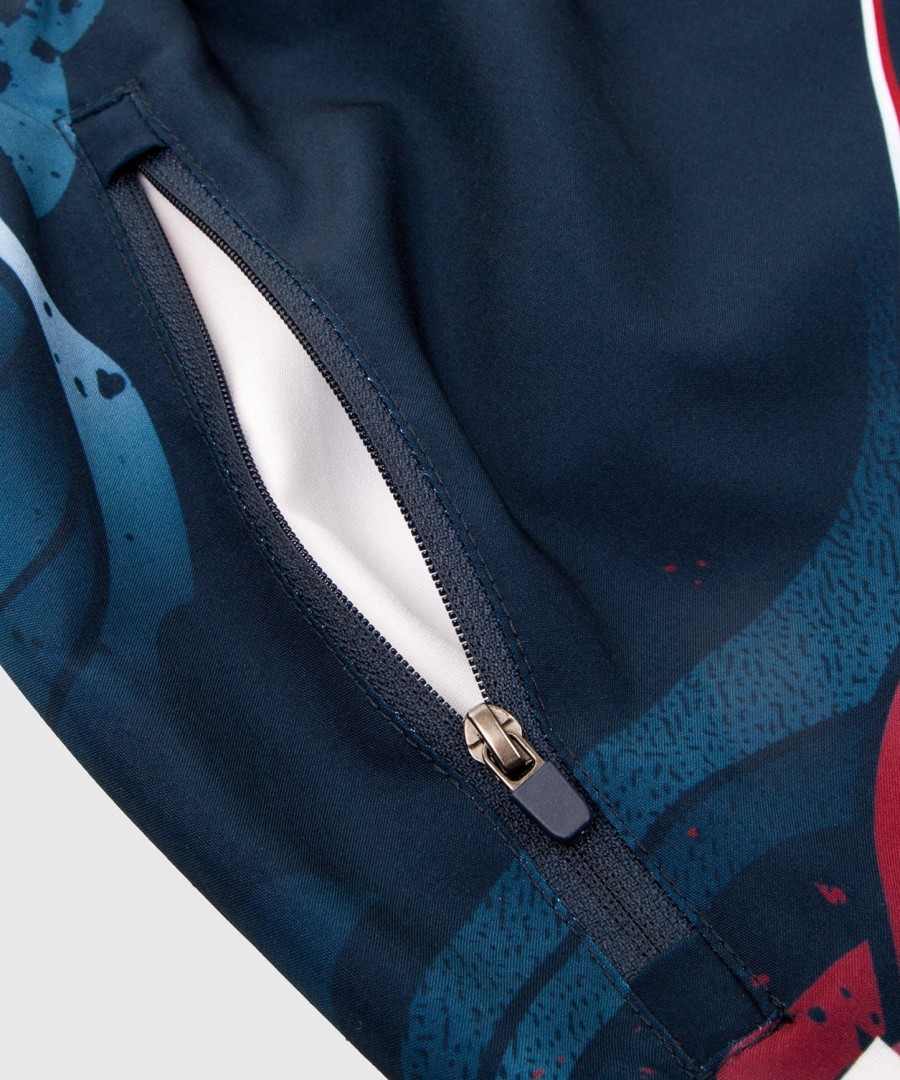 venum rooster trainingsshorts - marineblauworanje